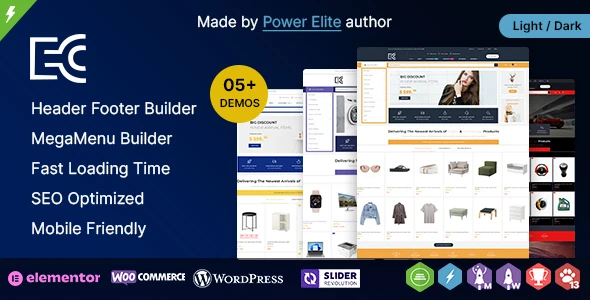 eCode WP – Multipurpose WooCommerce Elementor Theme